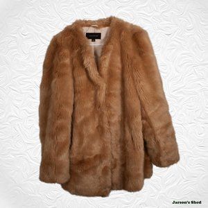 Ann Taylor - Woman's Large Faux Fur Coat